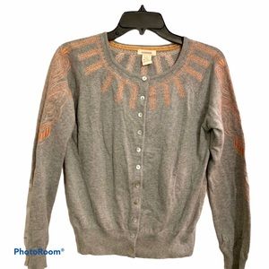 💖Sundance beautiful grey sweater button front